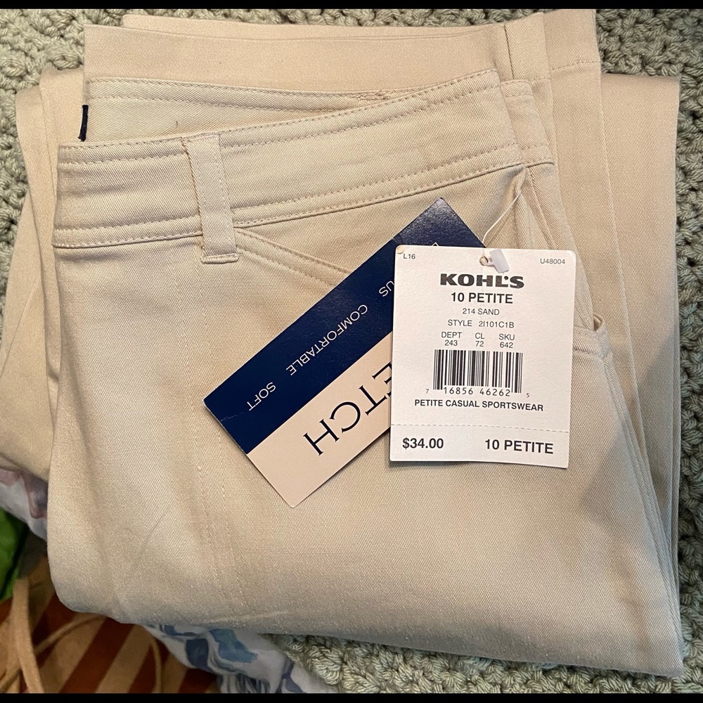 Sonoma stretch khaki pants